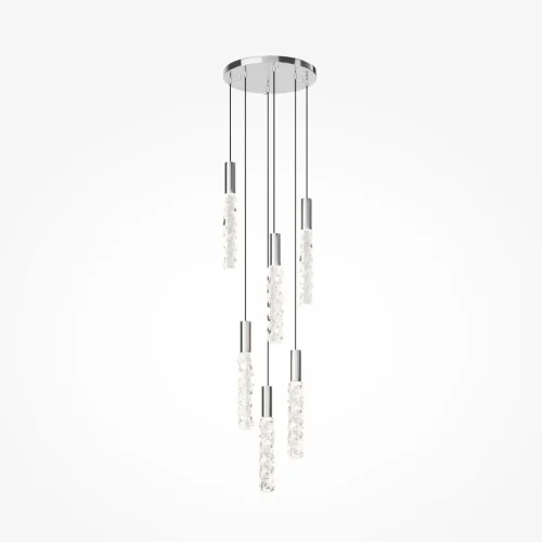 Светильник подвесной LED Selemo MOD328PL-L18CH3K Maytoni прозрачный на 1 лампу, основание хром в стиле современный фото 6