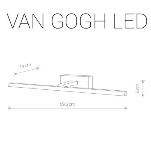 Подсветка для картин LED Van Gogh Led 9350-NW Nowodvorski белая в стиле современный фото 2