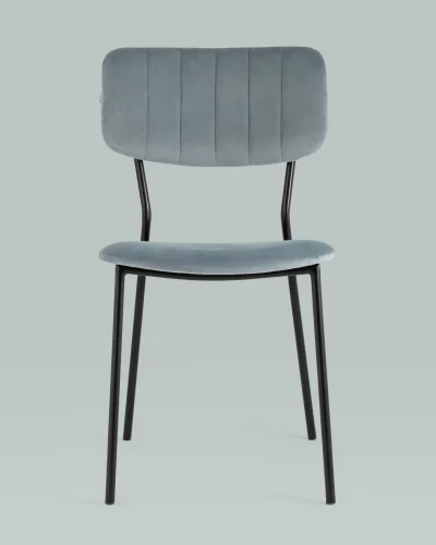 Стул Бандо велюр серый УТ000035325 Stool Group, серый/велюр, ножки/металл/чёрный, размеры - ***** фото 4