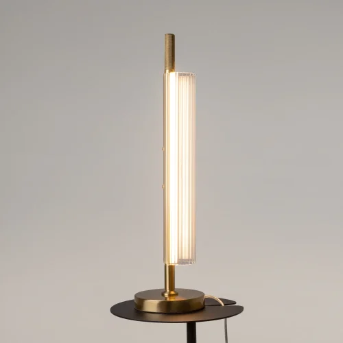 Настольная лампа LED Loom MOD258TL-L8BS3K Maytoni прозрачная 1 лампа, основание латунь металл в стиле современный хай-тек  фото 7