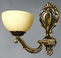 Бра  TENERIFE 02166/1 PB AMBIENTE by BRIZZI бежевый 1 лампа, основание бронзовое в стиле классический 