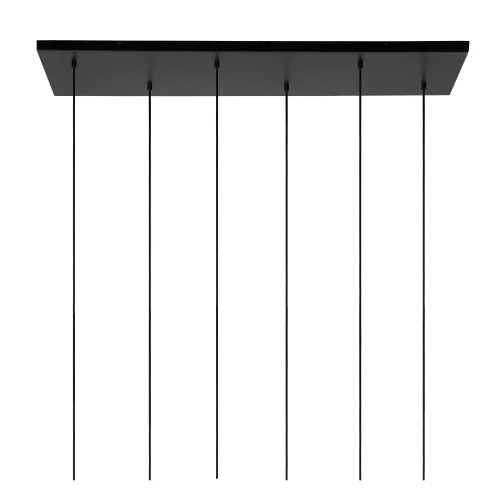 Светильник подвесной Joanet 45494/06/65 Lucide серый чёрный 6 ламп, основание чёрное в стиле современный  фото 4