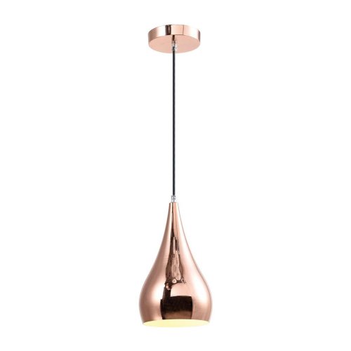 Светильник подвесной Daniella V1410-1P Moderli золотой розовый 1 лампа, основание розовое золотое в стиле современный  фото 3