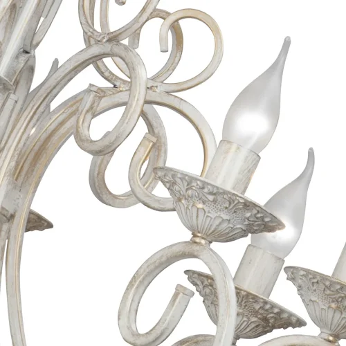 Люстра подвесная V1094-0/8 Vitaluce без плафона на 8 ламп, основание белое в стиле классический фото 2