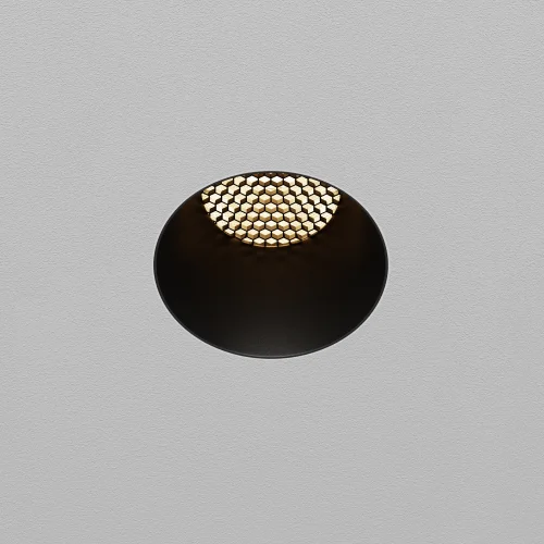 Светильник точечный LED Dip DL122-15W-3K-TRS-B Maytoni чёрный на 1 лампу, основание чёрное в стиле современный хай-тек круглый для затирки фото 11