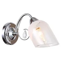 Бра LSP-8094 Lussole прозрачный 1 лампа, основание хром в стиле современный 