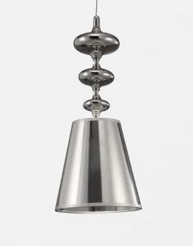 Светильник подвесной Veneziana LDP 1113-1 SL Lumina Deco серебряный на 1 лампу, основание серебряное в стиле современный 
