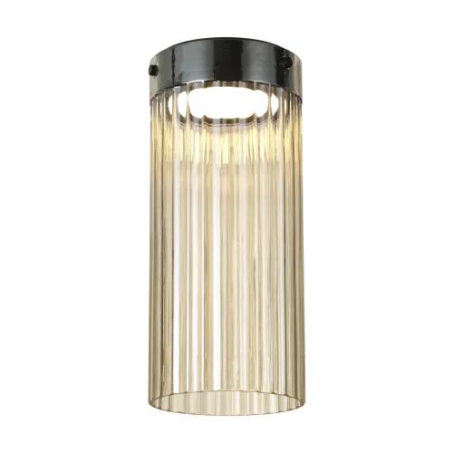 Светильник потолочный LED Pillari 5047/10LC Odeon Light янтарный 1 лампа, основание чёрное в стиле современный  фото 3