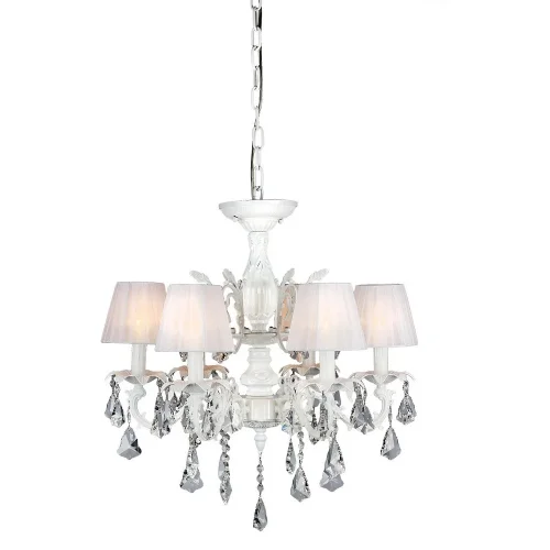 Люстра потолочная Catanzaro OML-30807-06 Omnilux белая на 6 ламп, основание белое в стиле классический 