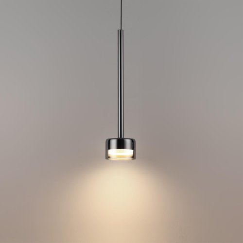 Светильник подвесной LED Laslo 7150/10L Odeon Light дымчатый на 1 лампу, основание чёрное в стиле классический современный фото 5 Светильник подвесной LED Laslo 7150/10L Odeon Light дымчатый на 1 лампу, основание чёрное в стиле классический современный фото 5