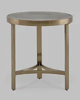 Журнальный столик Адриана 50*50, серая керамика, сталь шампань УТ000041497 Stool Group столешница серая из мрамор