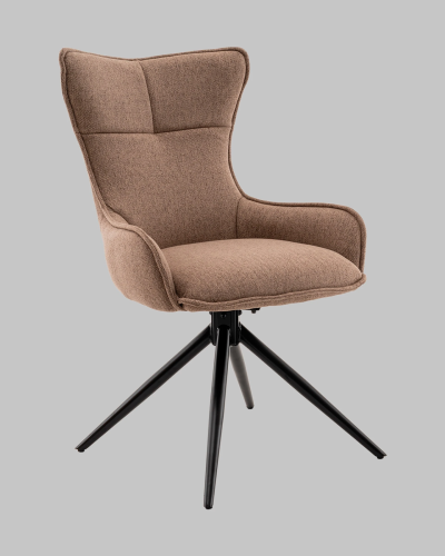 Стул обеденный Irigo,  серо-бежевый УТ000040792 Stool Group, бежевый/рогожка, ножки/металл/чёрный, размеры - *890****
