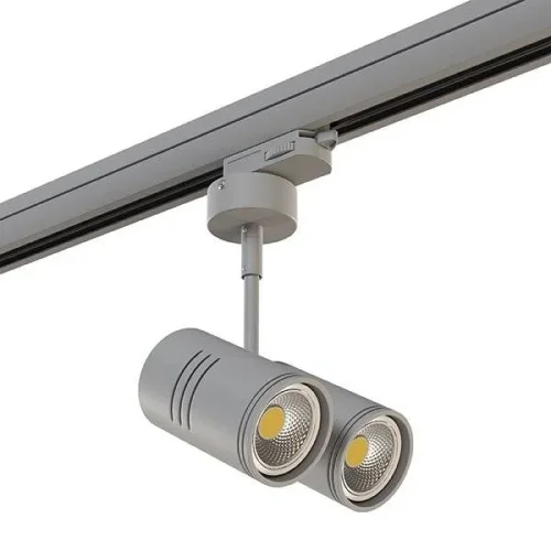 Asta 594019 Трековое крепление с 3-фазным адаптером к 05101x/21444x Lightstar серый в стиле современный для светильников серии Asta трёхфазный фото 3