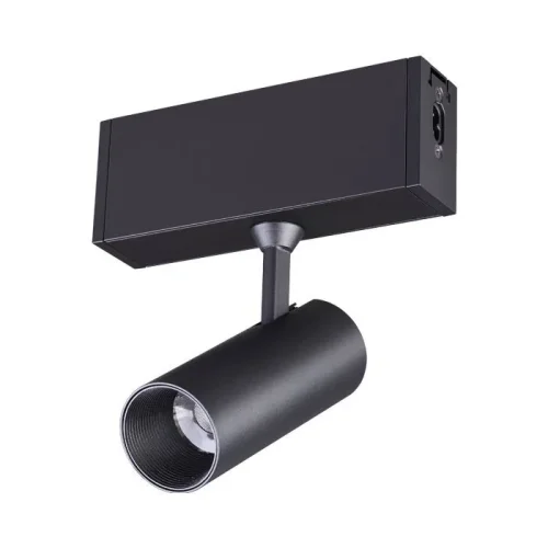 Светильник накладной модульный LED Ratio 358101 Novotech чёрный на 1 лампу, основание чёрное в стиле хай-тек современный круглый
