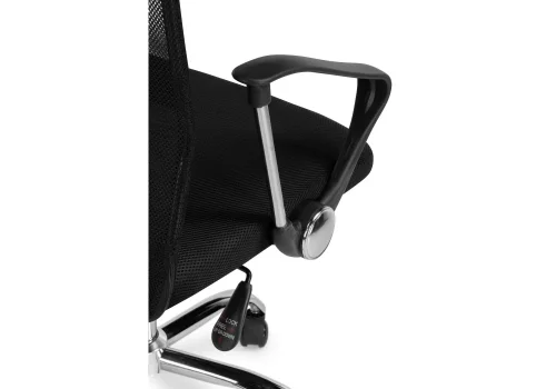 Компьютерное кресло Arano 1 black / chrome 15815 Woodville, чёрный/сетка, ножки/металл/хром, размеры - *1190***620*520 фото 7