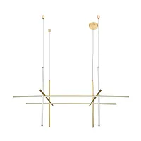Светильник подвесной LED Kalipso 1837/01 SP-105 Divinare золотой на 1 лампу, основание золотое в стиле современный 