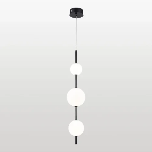 Светильник подвесной LED Hart LSP-7285 Lussole белый 3 лампы, основание чёрное в стиле современный 