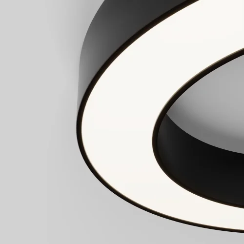 Светильник потолочный LED Lua C093CL-36W4K-B Maytoni белый на 1 лампу, основание чёрное в стиле современный хай-тек круглый фото 3