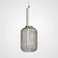 Светильник подвесной Ferm Living chinese lantern A White / Gray 189615-26 ImperiumLoft серый 1 лампа, основание белое в стиле современный лофт 