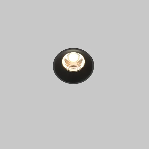 Светильник точечный LED Round DL058-7W3K-TRS-B Maytoni чёрный 1 лампа, основание  в стиле современный для затирки фото 5