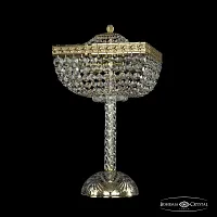 Настольная лампа 19282L4/25IV G Bohemia Ivele Crystal прозрачная 4 лампы, основание золотое металл в стиле классический sp