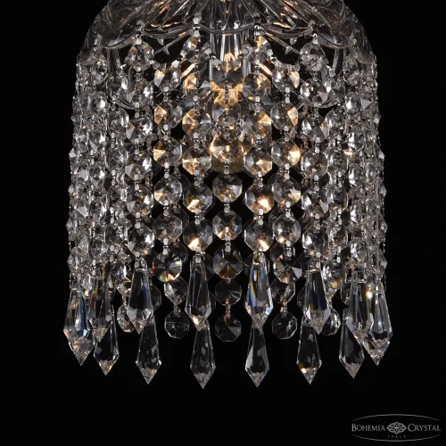 Светильник подвесной AL16781/16 WMN Drops Bohemia Ivele Crystal прозрачный 1 лампа, основание белое никель патина в стиле классический drops фото 4