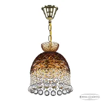 Светильник подвесной 5478/22 G Amber/M-1F Balls Bohemia Ivele Crystal янтарный 3 лампы, основание золотое в стиле классический balls