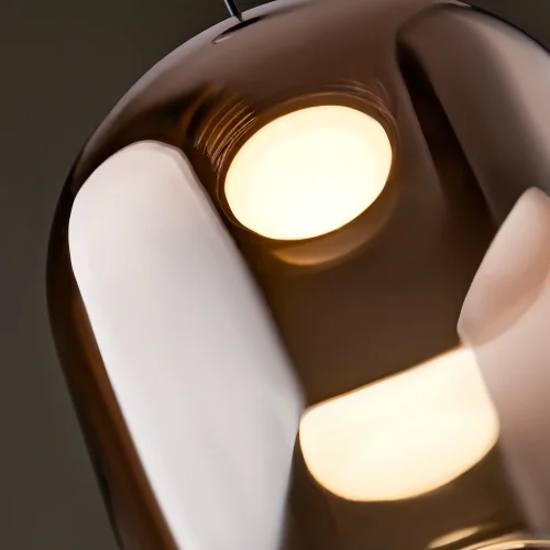 Светильник подвесной LED Ida FR6133PL-L4C Freya медь на 1 лампу, основание чёрное в стиле современный фото 8