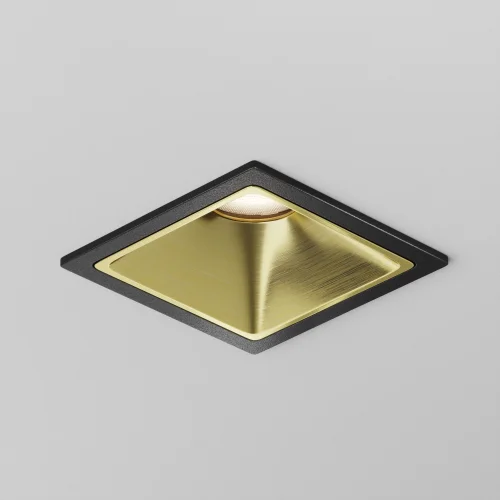 Декоративная рамка отражатель Alfa LED Ring8-10W-SQ-BS Maytoni на 1 , основание латунь в стиле хай-тек современный фото 2