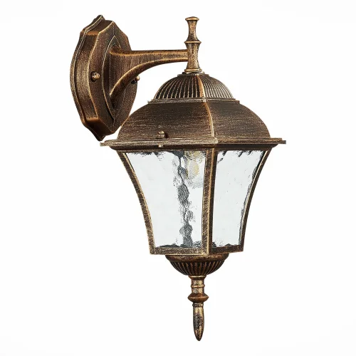 Настенный светильник Domenico SL082.211.01 ST-Luce уличный IP44 бронзовый 1 лампа, плафон прозрачный в стиле современный E27 фото 2