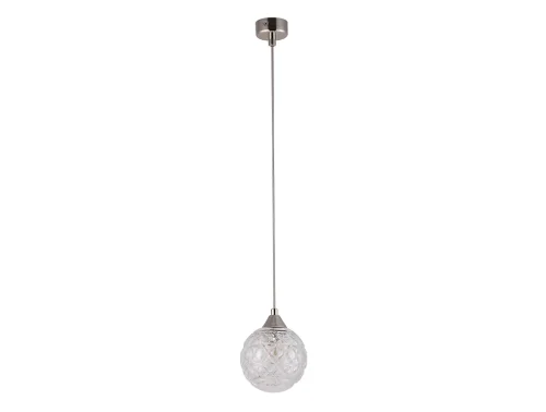 Светильник подвесной 3801/S nickel Newport прозрачный 1 лампа, основание никель в стиле американский современный классический 