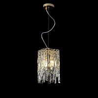Светильник подвесной ABRIL SP2 GOLD Crystal Lux прозрачный на 2 лампы, основание золотое в стиле классический 