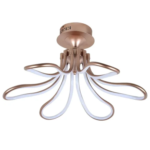 Люстра потолочная LED Flora 2547-6U Favourite розовая золотая на 6 ламп, основание розовое золотое в стиле хай-тек фото 2