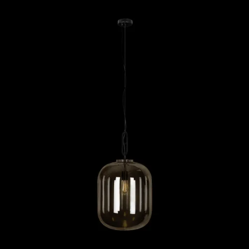 Светильник подвесной Oda 10195/350 Amber LOFT IT янтарный 1 лампа, основание чёрное в стиле современный выдувное фото 2