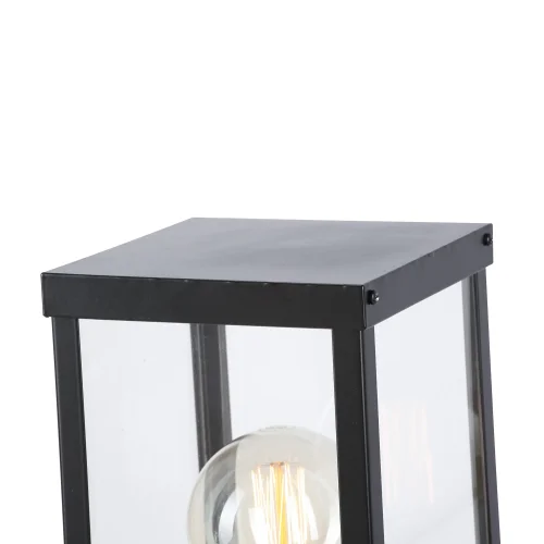 Настольная лампа V8002-1/1L Vitaluce прозрачная 1 лампа, основание чёрное металл в стиле ковка кантри  фото 2