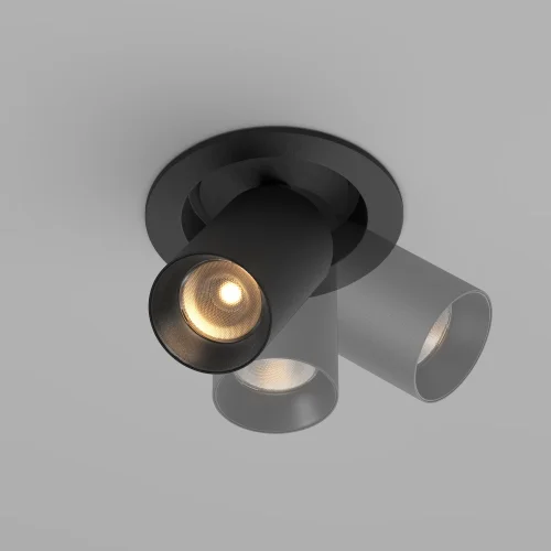 Светильник точечный LED Focus LED C071CL-7W2.7K-B Maytoni чёрный на 1 лампу, основание чёрное в стиле современный хай-тек трубочки круглый фото 7