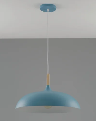 Светильник подвесной Hygo V10655-1P Moderli голубой 1 лампа, основание голубое в стиле лофт скандинавский современный  фото 3