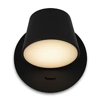 Бра с выключателем LED Pixel MOD421WL-L6B3K Maytoni чёрный на 1 лампу, основание чёрное в стиле 
