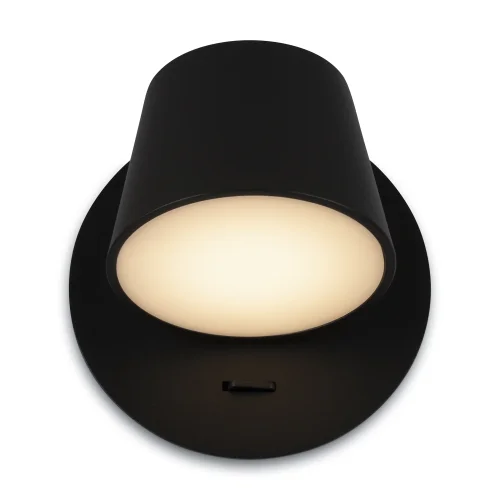 Бра с выключателем LED Pixel MOD421WL-L6B3K Maytoni чёрный на 1 лампу, основание чёрное в стиле 