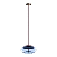 Светильник подвесной LED Knot 8133-D mini LOFT IT голубой 1 лампа, основание медь в стиле модерн 