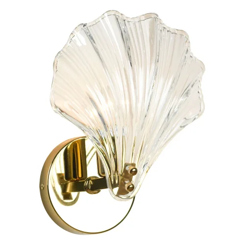 Бра Hesperia LSP-8832 Lussole прозрачный на 1 лампа, основание золотое в стиле современный флористика 