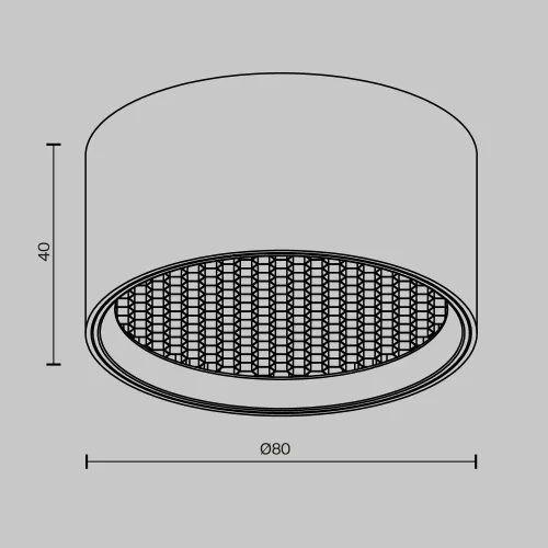 Светильник накладной LED Glare C122CL-L7-3K-W Maytoni белый на 1 лампу, основание белое в стиле современный хай-тек фото 7