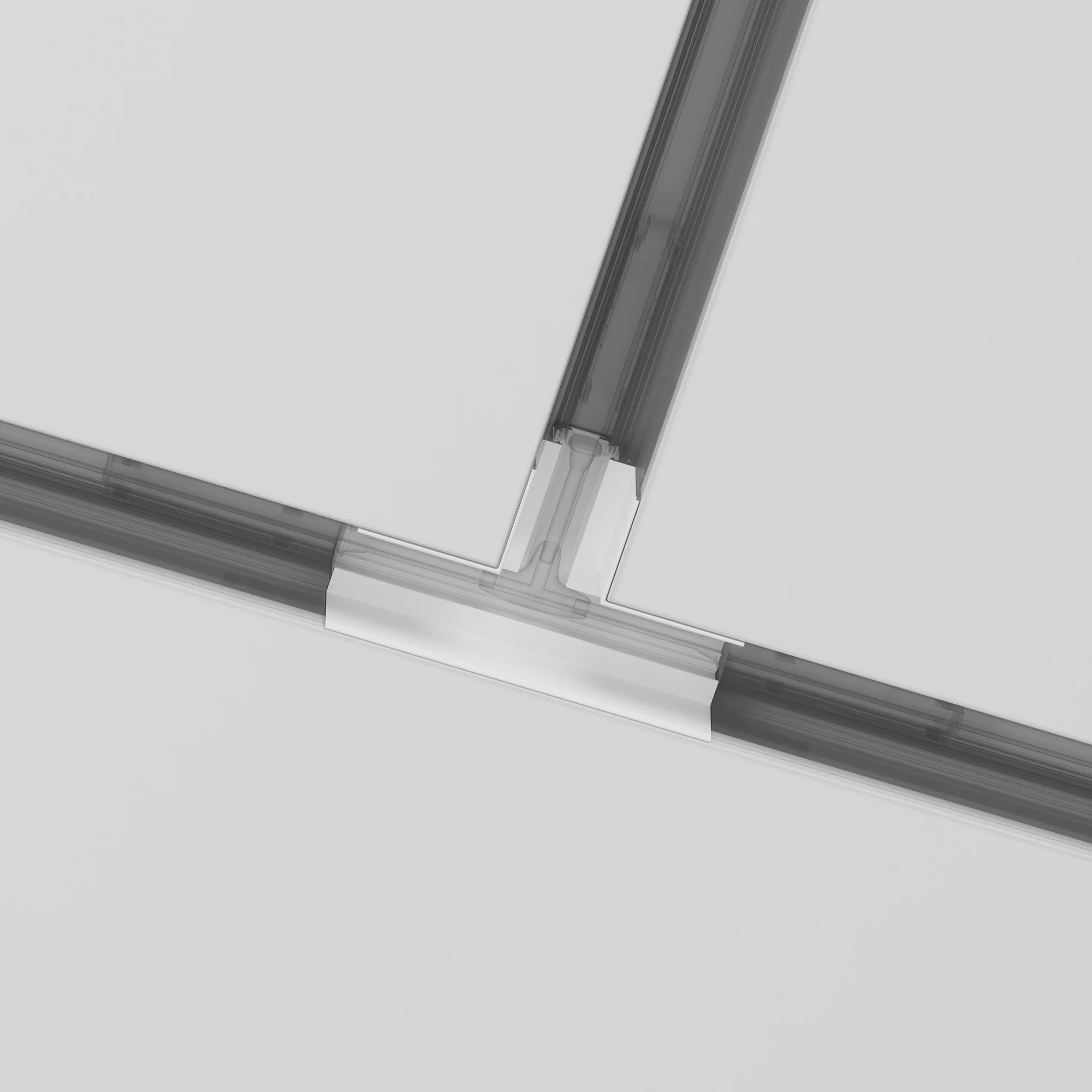 Коннектор Т-образный встраиваемый Magnetic track system Gravity TRA010CT-42W Maytoni белый в стиле хай-тек современный для светильников серии Magnetic track system Gravity встраиваемый gravity магнитная магнитный фото 5