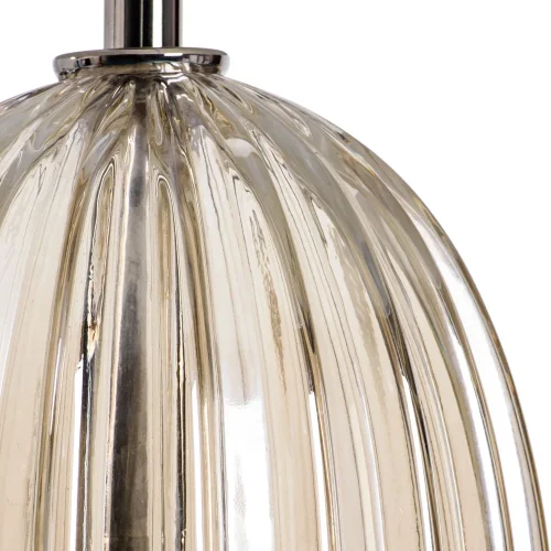 Настольная лампа Beverly A5132LT-1CC Arte Lamp бежевая 1 лампа, основание хром металл стекло в стиле современный  фото 3