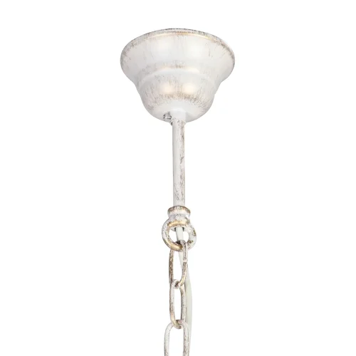 Люстра подвесная V5278-0/6+1 Vitaluce янтарная на 7 ламп, основание бежевое в стиле классический современный  фото 4