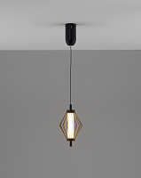 Светильник подвесной LED Eloise V11349-PL Moderli белый чёрный на 1 лампу, основание чёрное в стиле современный 