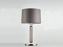 Настольная лампа 4401/T black nickel Newport серая 1 лампа, основание никель металл в стиле современный 
