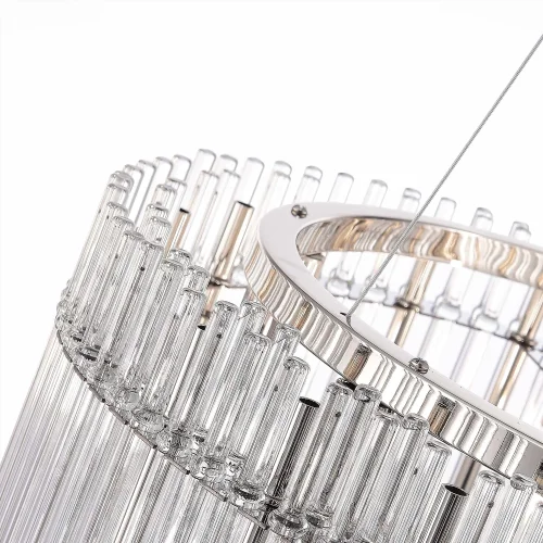 Люстра подвесная Epica SL1656.113.06 ST-Luce прозрачная на 6 ламп, основание никель в стиле классический  фото 4