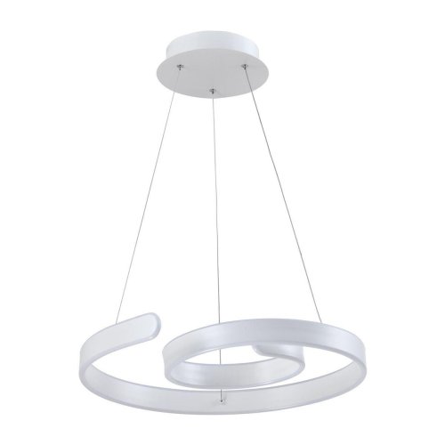 Светильник подвесной LED Judo V1950-PL Moderli белый 1 лампа, основание белое в стиле хай-тек кольца