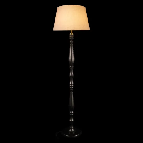 Торшер Эня / Enya 10576F Black LOFT IT белый на 1 лампу, основание чёрное в стиле кантри винтаж фото 4